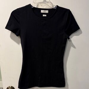 Babaton Contour M short sleeve top black Double-layer